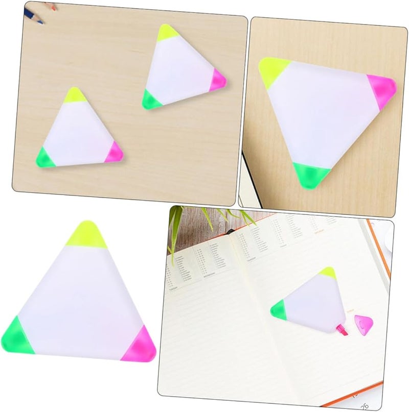 5 Fluorescent Highlighter Pens Assorted Colors For Students And Office Use - Image 2